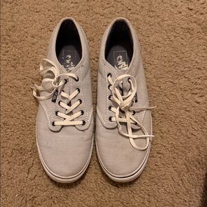 Vans Light Gray Canvas Women's Sneakers